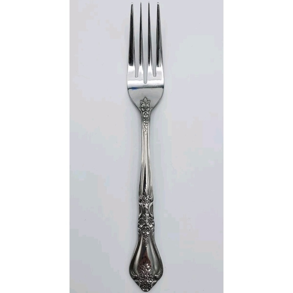 Rogers Co. Stanley Roberts Kings‎ Berry Pattern Dinner Fork Stainless Korea